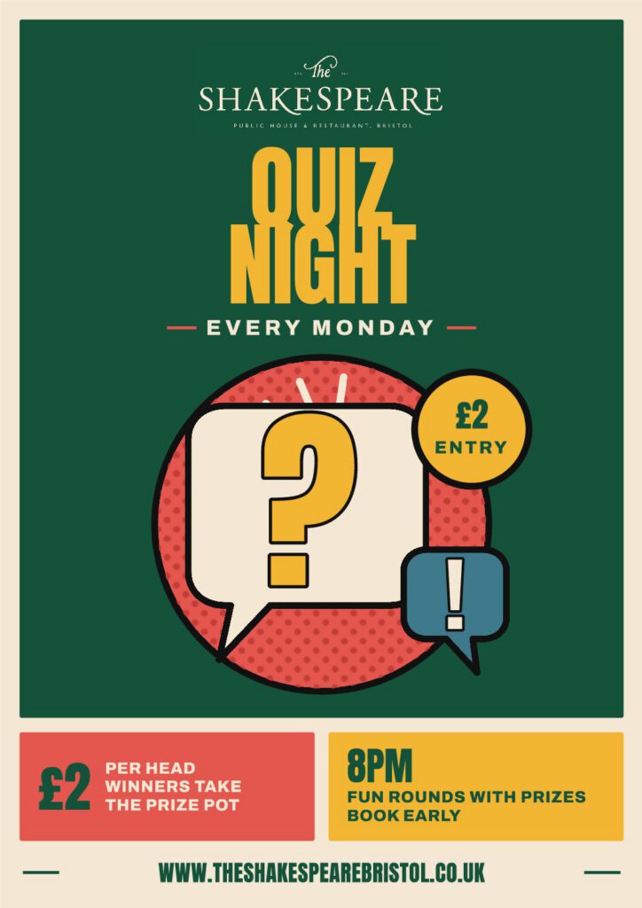 Quiz night poster